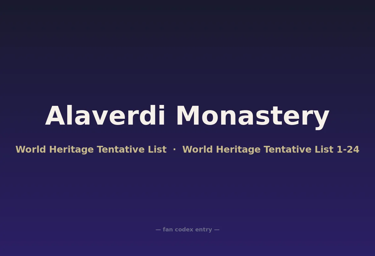 Alaverdi Monastery
